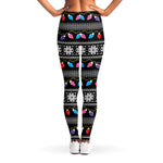 Christmas Tree Lights Print Women's Leggings