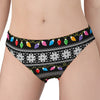 Christmas Tree Lights Print Women's Panties