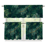 Christmas Tree Print 3 Piece Kitchen Curtains