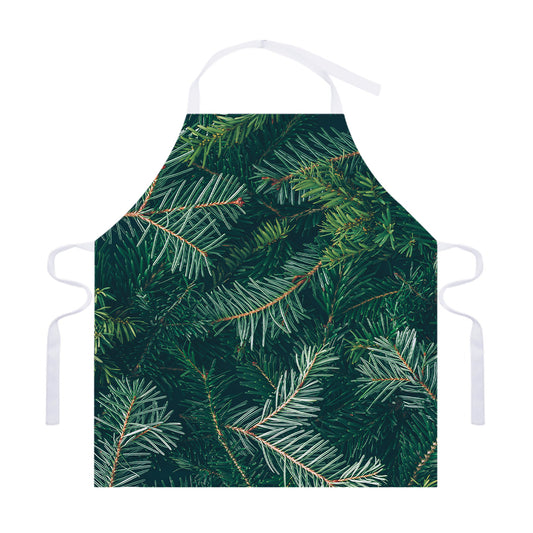 Christmas Tree Print Adjustable Apron