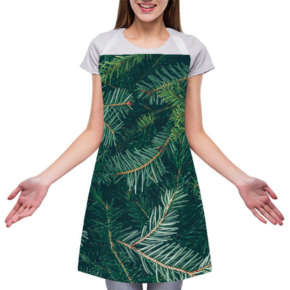 Christmas Tree Print Adjustable Apron