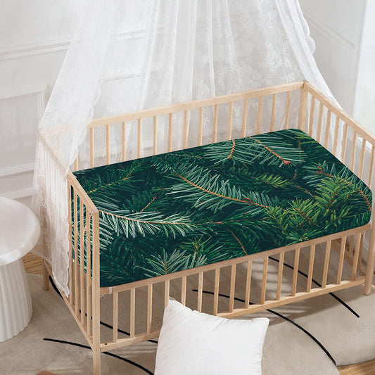 Christmas Tree Print Baby Crib Sheet