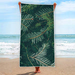 Christmas Tree Print Beach Towel