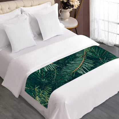 Christmas Tree Print Bed Runner