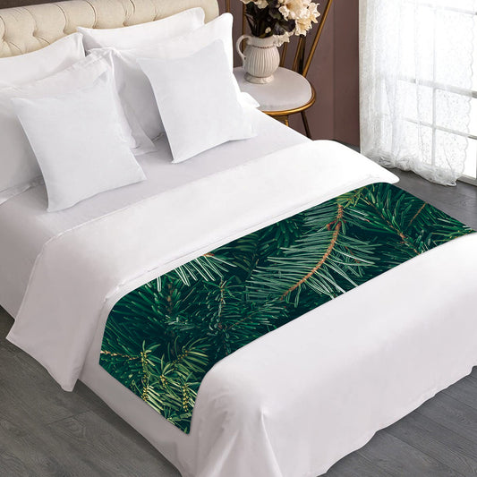 Christmas Tree Print Bed Runner