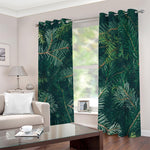 Christmas Tree Print Blackout Grommet Curtains