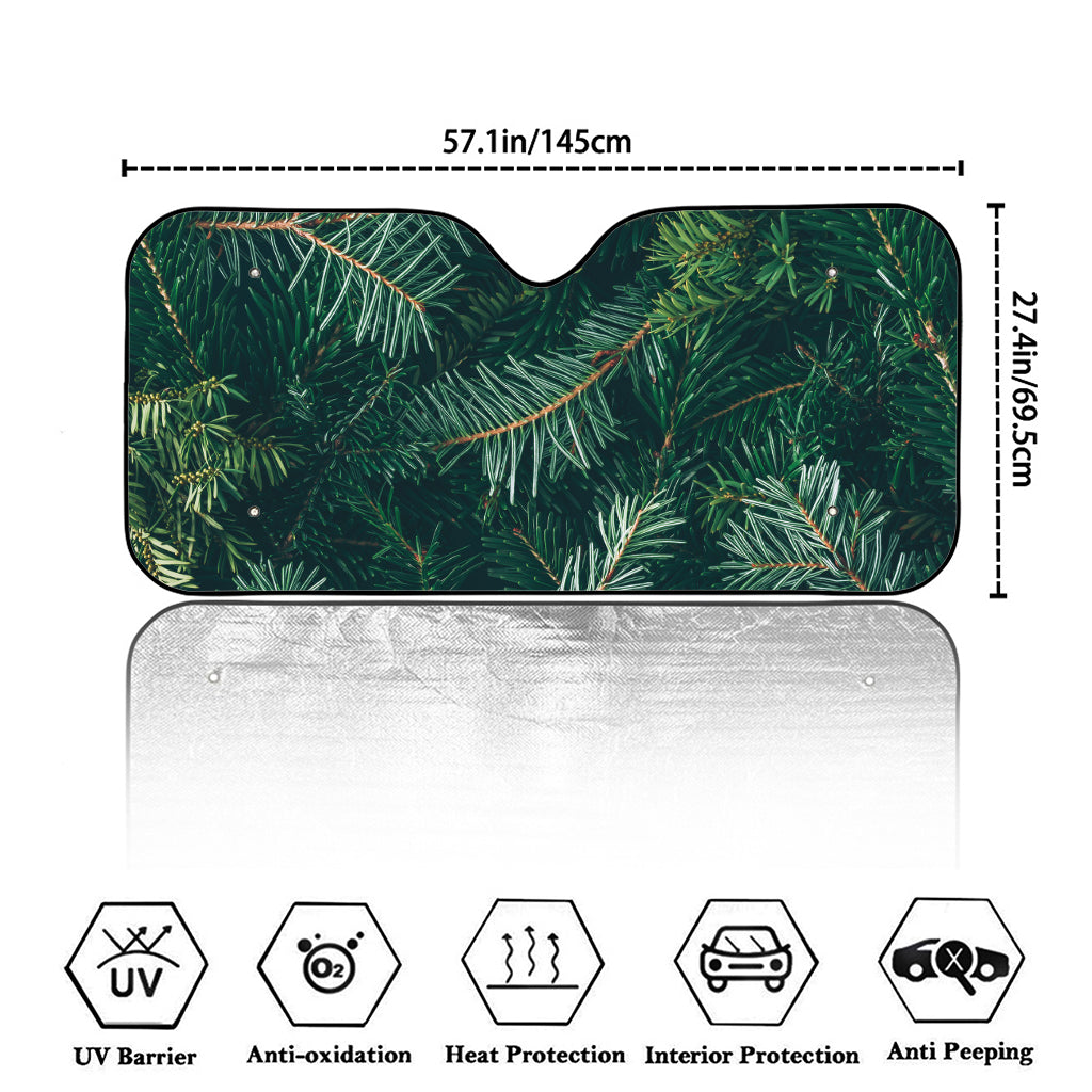 Christmas Tree Print Car Windshield Sun Shade