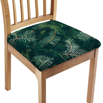 Christmas Tree Print Chair Cushion Cover