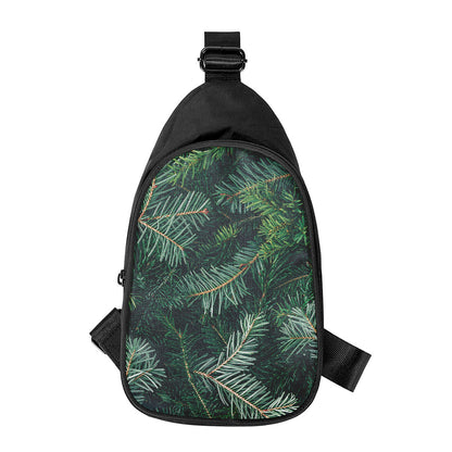 Christmas Tree Print Chest Bag