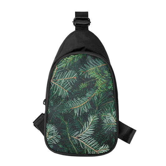 Christmas Tree Print Chest Bag