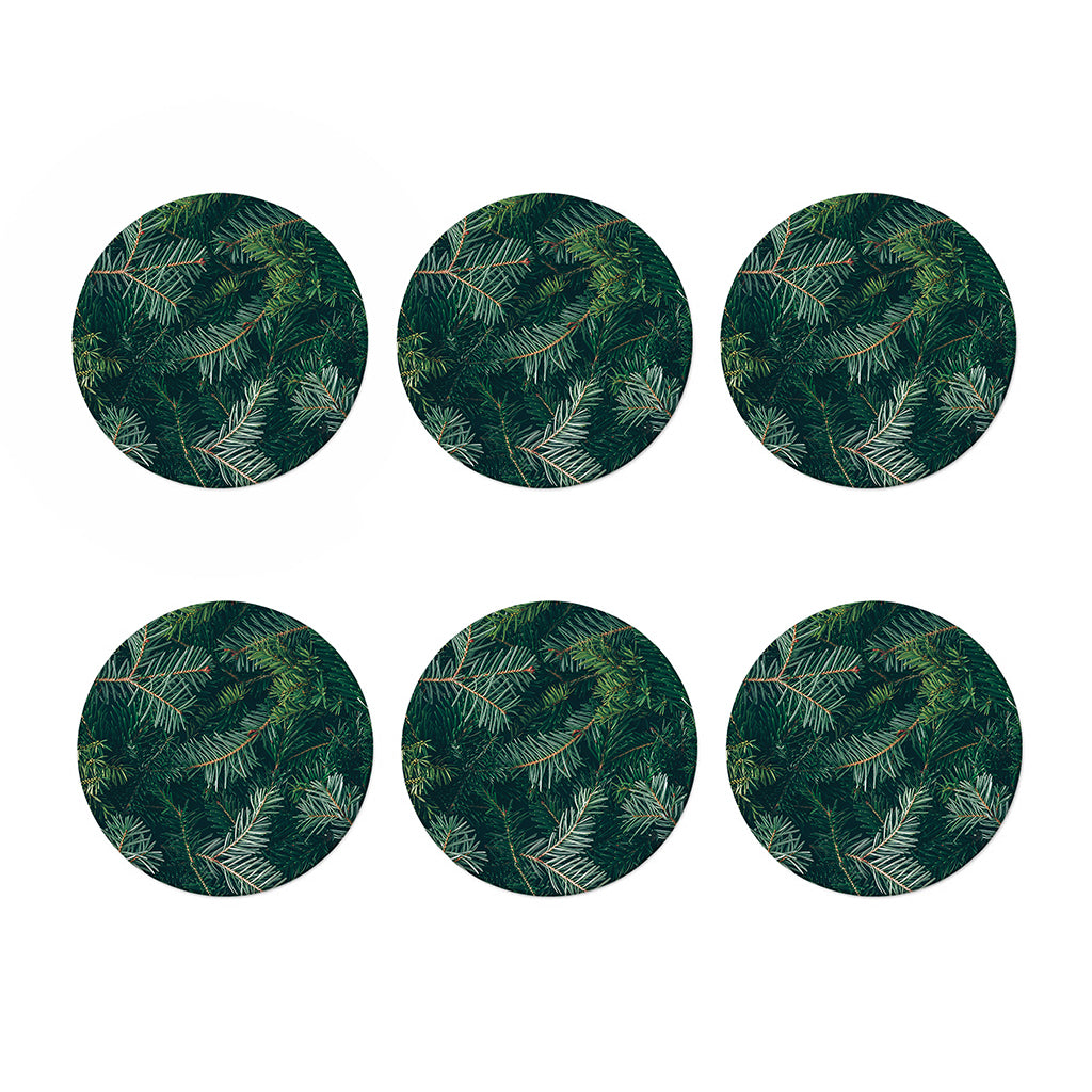 Christmas Tree Print Coaster Set