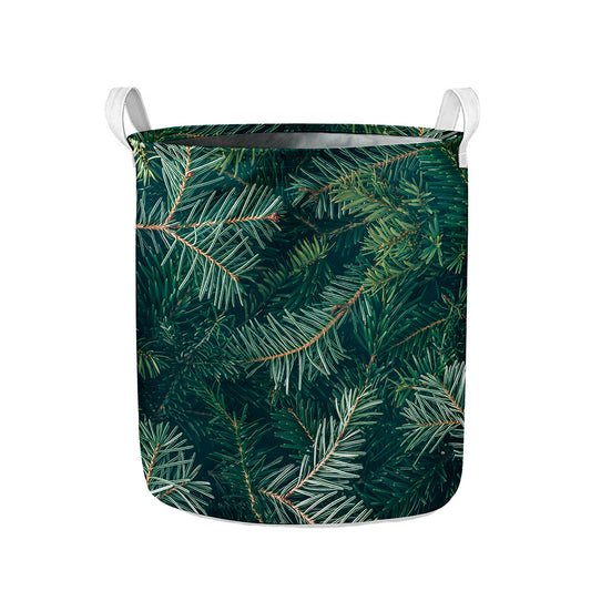 Christmas Tree Print Collapsible Laundry Basket
