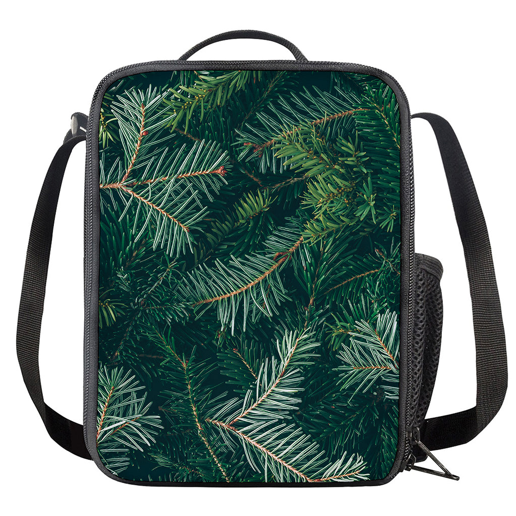 Christmas Tree Print Crossbody Lunch Bag