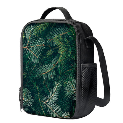 Christmas Tree Print Crossbody Lunch Bag
