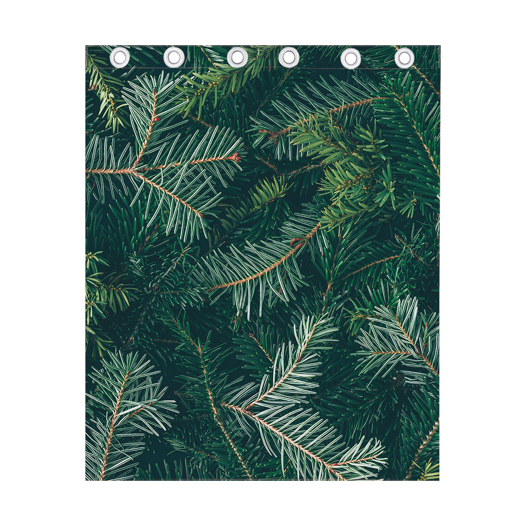 Christmas Tree Print Curtain