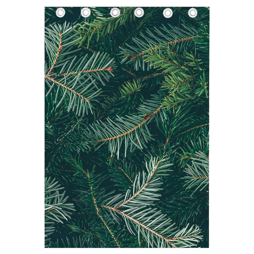 Christmas Tree Print Curtain