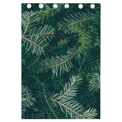 Christmas Tree Print Curtain