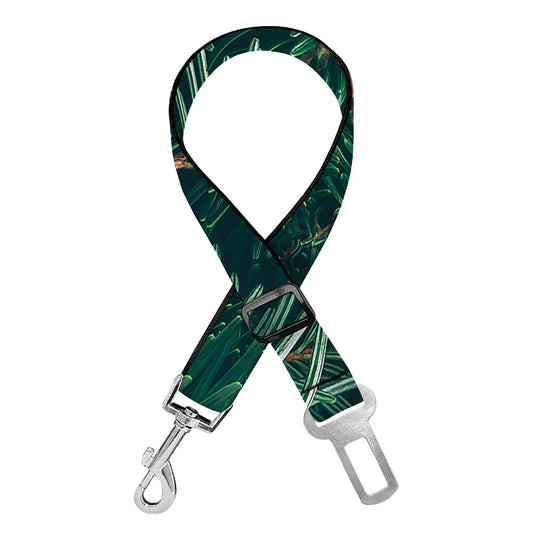 Christmas Tree Print Dog Seat Belt