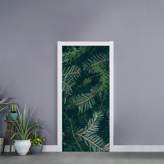 Christmas Tree Print Door Sticker