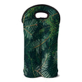 Christmas Tree Print Double Neoprene Wine Tote