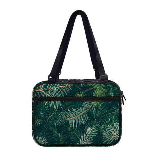 Christmas Tree Print Double Strap Bible Bag