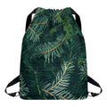 Christmas Tree Print Drawstring Backpack