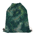 Christmas Tree Print Drawstring Bag
