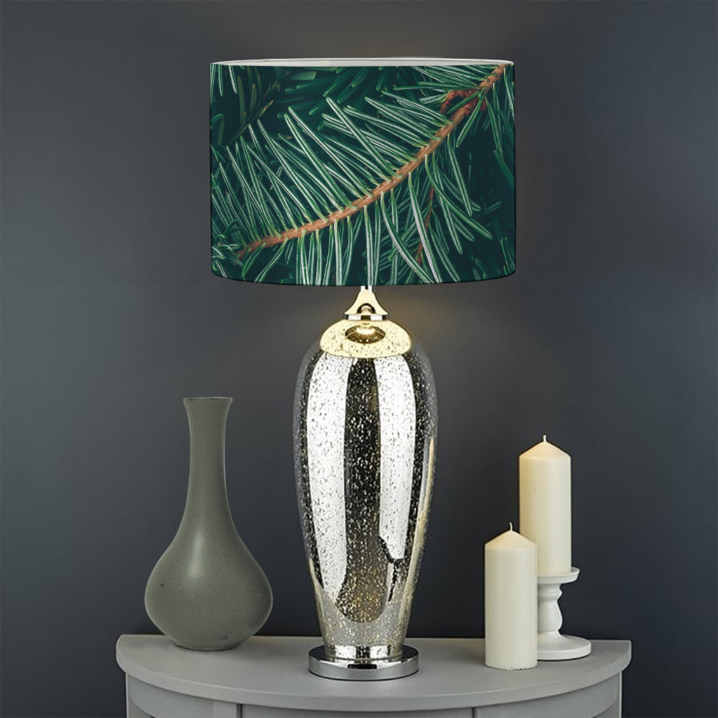 Christmas Tree Print Drum Lamp Shade