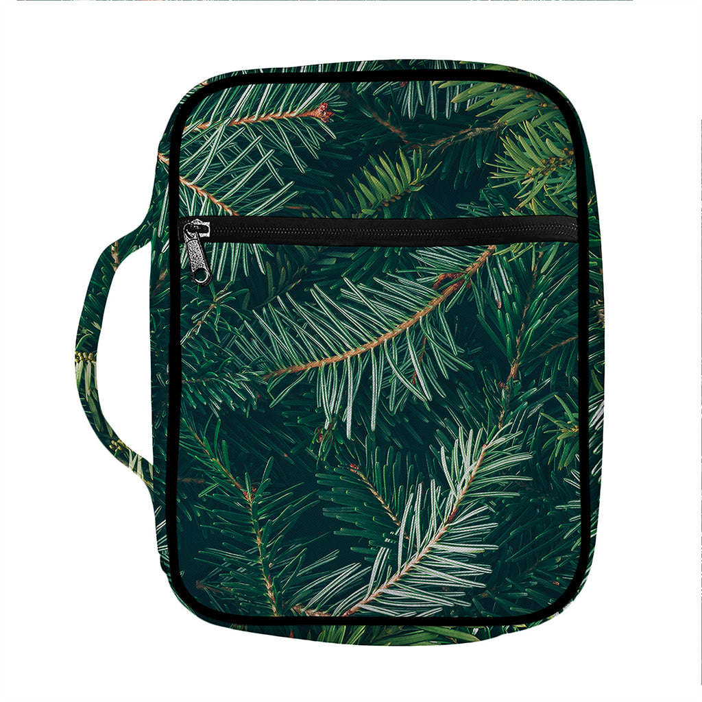 Christmas Tree Print Front Pocket Bible Bag