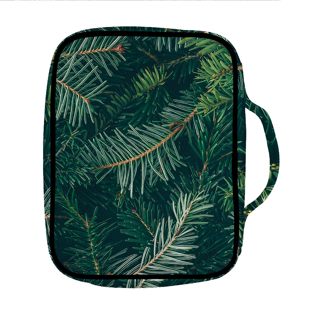 Christmas Tree Print Front Pocket Bible Bag