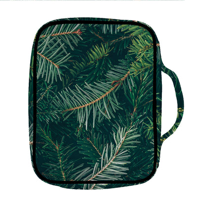 Christmas Tree Print Front Pocket Bible Bag