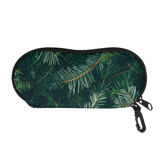 Christmas Tree Print Glasses Case