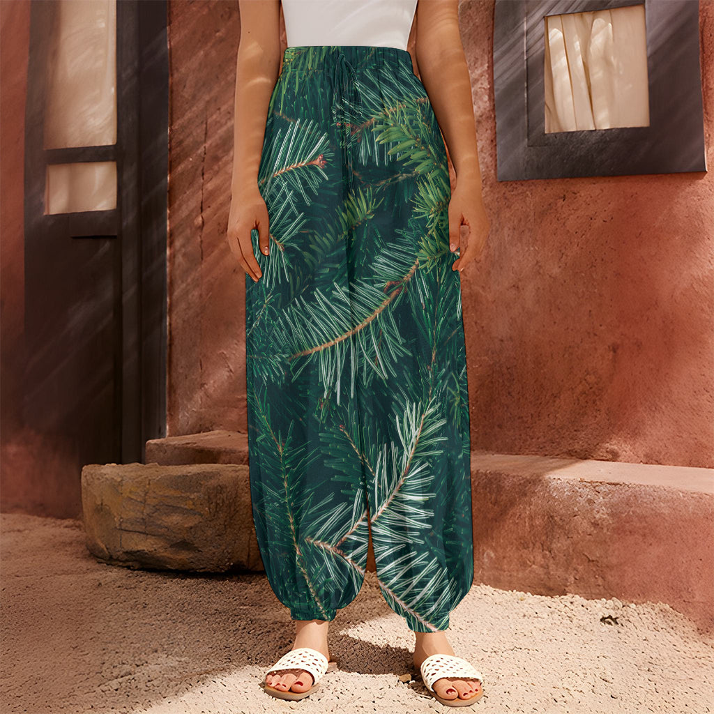 Christmas Tree Print Harem Pants