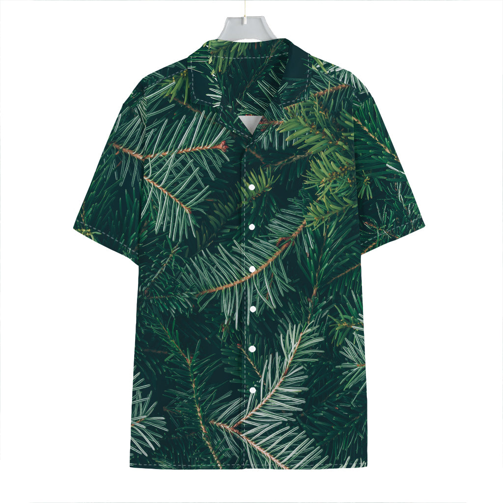 Christmas Tree Print Hawaiian Shirt