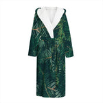 Christmas Tree Print Hooded Bathrobe