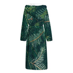 Christmas Tree Print Hooded Bathrobe