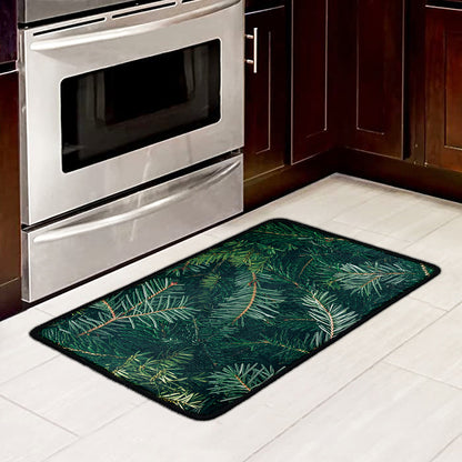 Christmas Tree Print Kitchen Mat