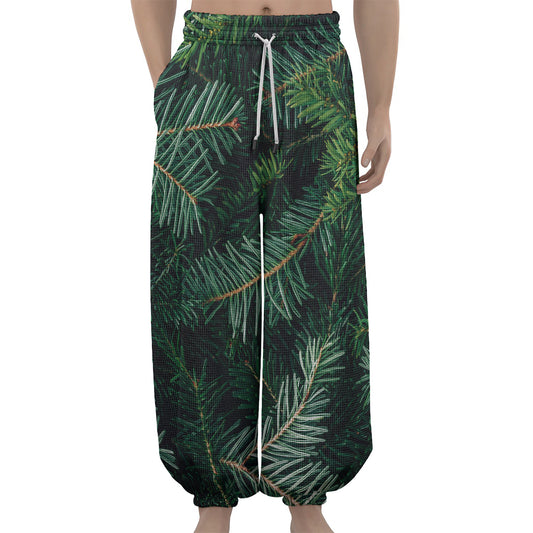Christmas Tree Print Lantern Pants