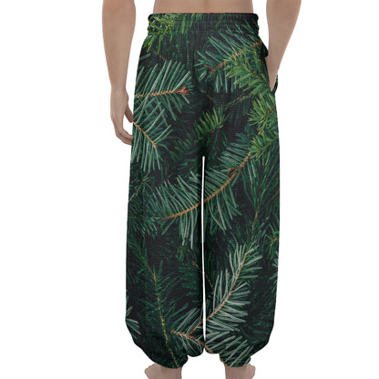 Christmas Tree Print Lantern Pants