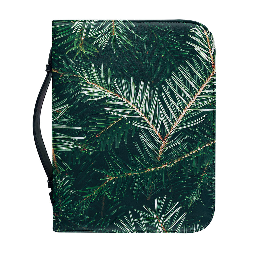 Christmas Tree Print Leather Bible Cover