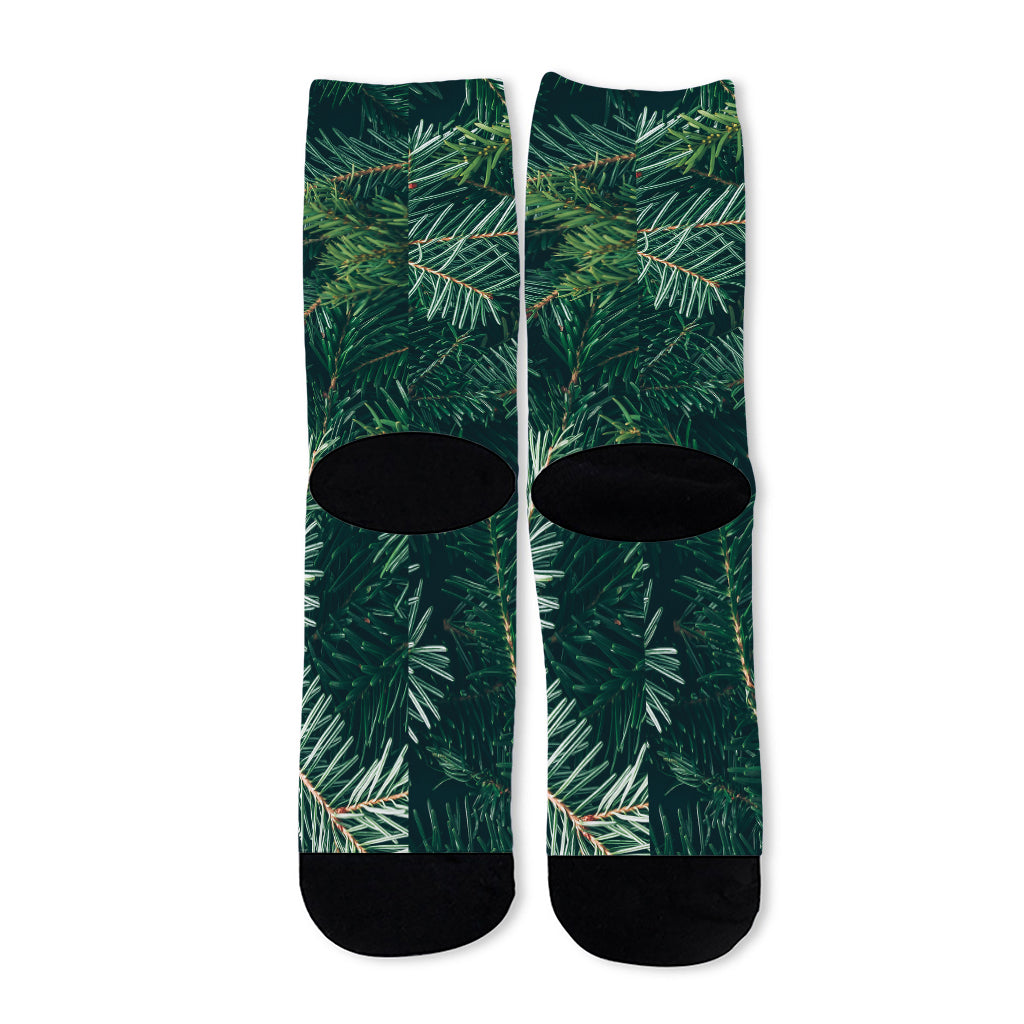 Christmas Tree Print Long Socks