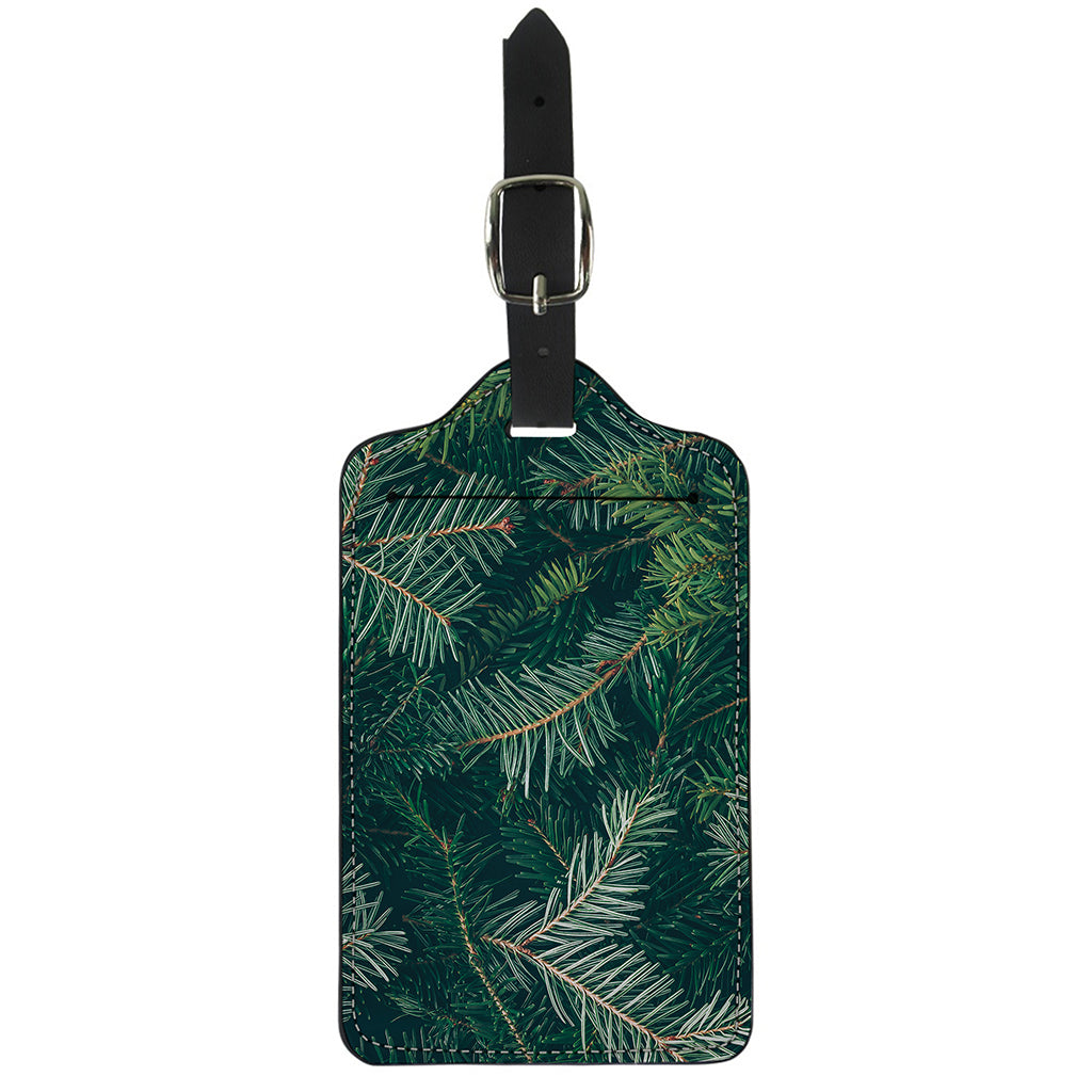 Christmas Tree Print Luggage Tag