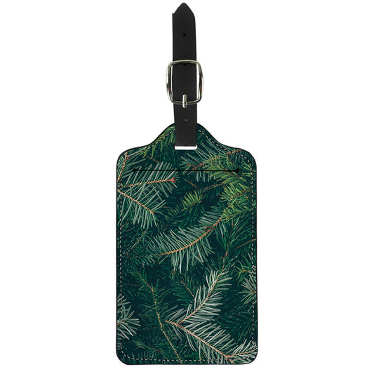 Christmas Tree Print Luggage Tag