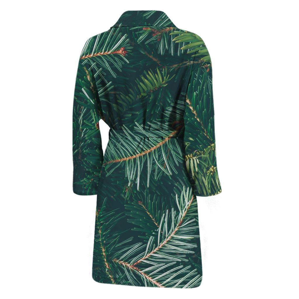 Christmas Tree Print Men's Bathrobe