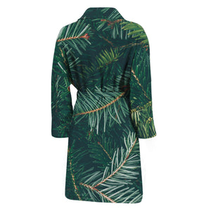 Christmas Tree Print Men's Bathrobe