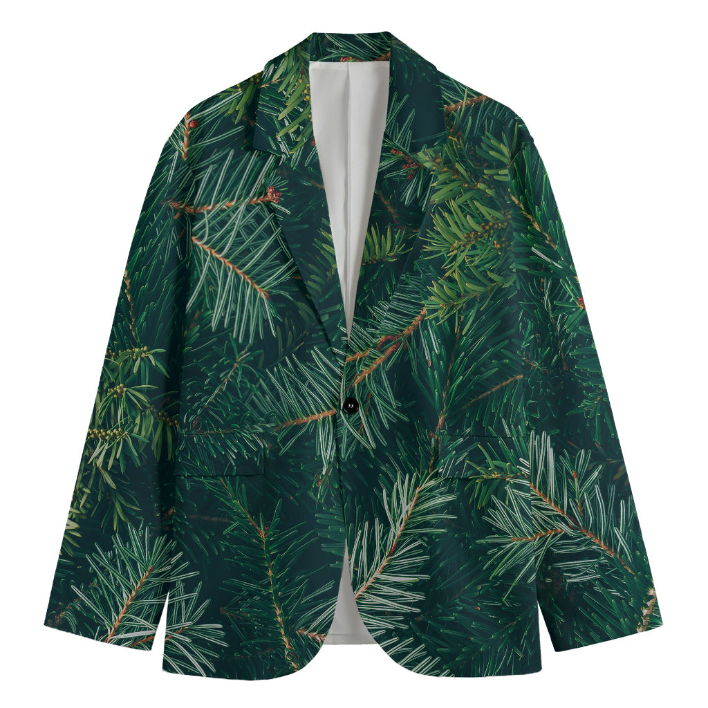 Christmas Tree Print Men's Blazer