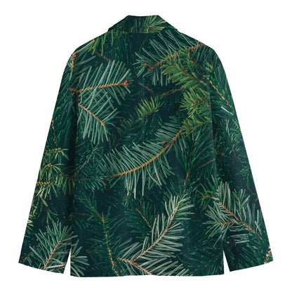 Christmas Tree Print Men's Blazer