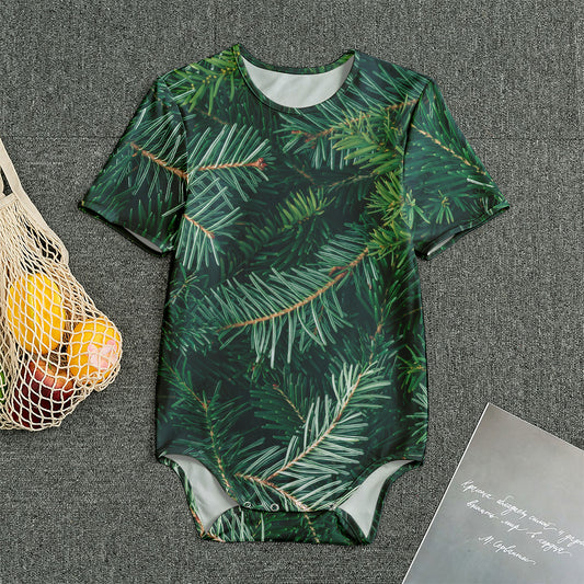 Christmas Tree Print Men's Bodysuit