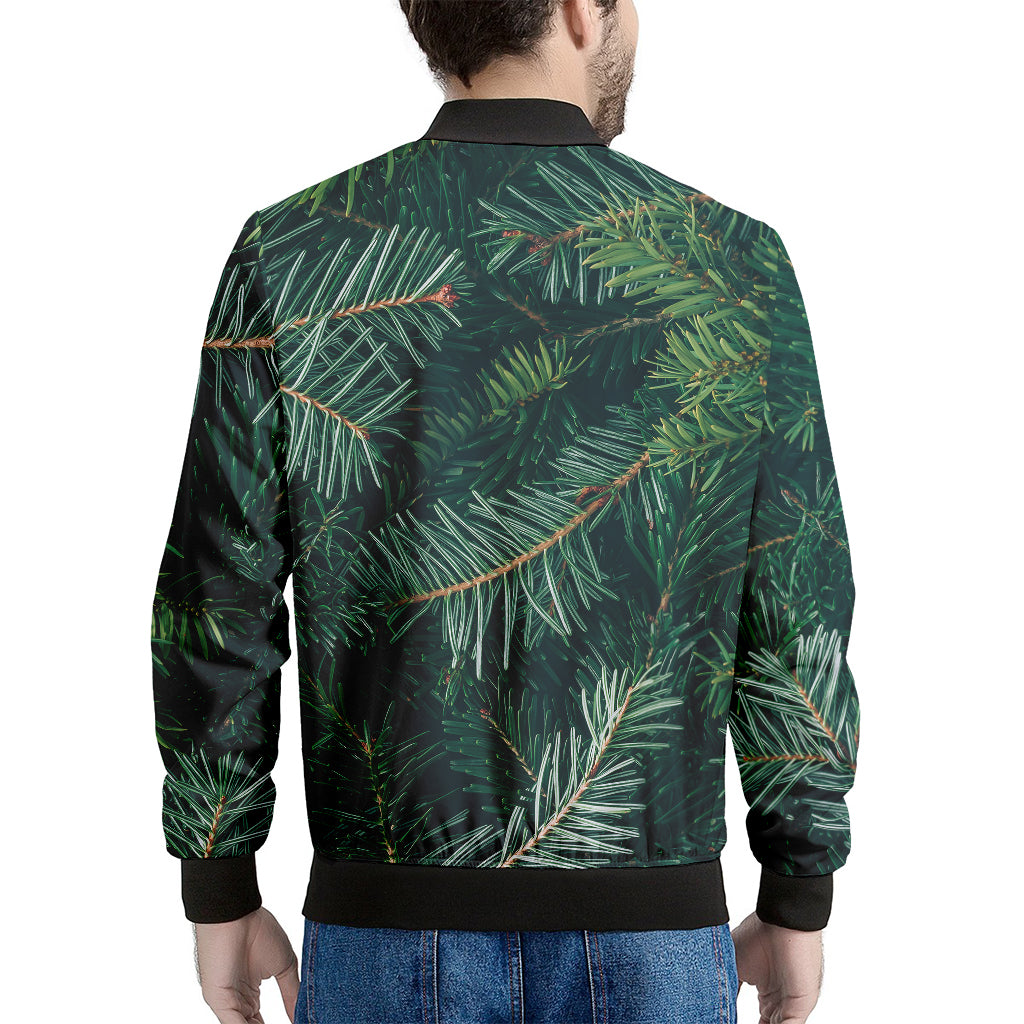 Christmas Tree Print Men's Bomber Jacket
