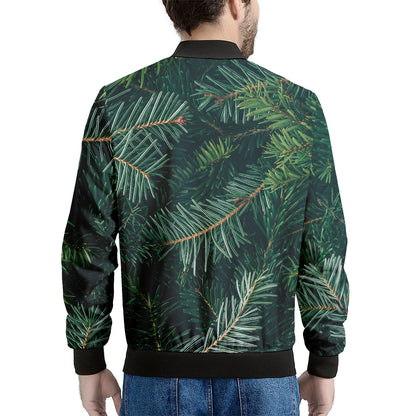 Christmas Tree Print Men's Bomber Jacket